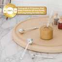 2PCS 1TSP(5ML) 18/8 Stainless Steel Measuring Spoon, Metal Measure Scoop for Dry and Liquid Spices, Must-have for Kitchen