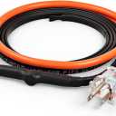 VEVOR Self-Regulating Pipe Heating Cable, 6-feet 5W/ft Heat Tape for Pipes Freeze Protection, Protects PVC Hose, Metal and Plastic Pipe from Freezing, 120V