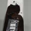 Halo Hair Extensions Real Human Hair, Halo Hair Extension 100% Human Hair, Wire Hair Extensions, Straight Natural Brown 12inch/55g