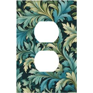 Decorative Art Light Switch Covers,1 Gang Single Toggle Duplex Outlet,Wall Plate,Switchplate Electrical Faceplate,Morris