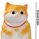 2 x Cat Squishy Squeeze Toys - Kawaii Squishy Fidget Toy, Handmade Cat Fufu Sensory Toys Kit, Cat Lovers Squeeze Toys for Party Favors, Gifts for Adults KidsCrown & Orange cat (Ret)