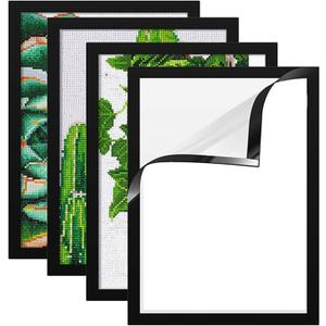 Huacan Diamond Painting Frames 12x16in/30x40cm, Magnetic Diamond Art Frame Self-Adhesive (4 Pack)