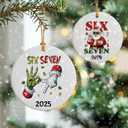 Six Seven Christmas Ornament 2025 | Funny 67 Meme Ornament | Funny Christmas Ornaments | 67 Gifts | Stocking Stuffers for Teens