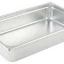 Winco Anti-Jamming Steam Pan, Full-Size x 4-Inch,Stainless Steel,Medium Pack Of 2