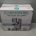 CASABREWS CM5418 Espresso Machine 20 Bar, Compact Espresso Maker with Steam Milk Frother, Stainless Steel Coffee Machine with 34oz Removable Water Tank for Cappuccino, Latte, Silver