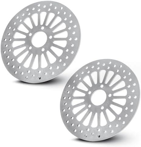 Youxmoto 2PCS 11.5 Front Brake Disc Rotors 2000-2007 For Harley Road King Street Glide Electra/Night Train/Fat Boy/Softail/Sportster/Super Glide Wide/Low Rider