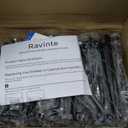 Ravinte 30 Pack 5 Inch Hole Centers Matte Black Cabinet Pulls Handles - Solid Drawer Pulls Hardware - Kitchen Flat Black Square Bar Handles