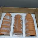 CFKJ [17 Pack] 4 inch Planter Nursery Pots Terracotta Pot Clay with Saucer Ceramic Pottery Cactus Flower Succulent Garden Terra Cotta Plants (17)
