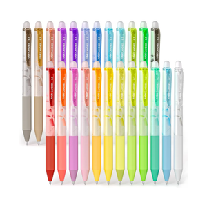 Four Candies 0.7mm Erasable Gel Pens, Make Mistakes Disappear Colored Pens, 24 Colors Retractable Fine Point Erasable Pens for Writing, Drawing, Planner & School Supplies