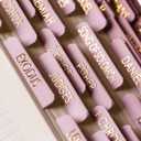 Bible Tabs for Women Study Bible, Gold Embossed Matte Catholic Bible Tabs Pink, Bible Book Index Tab Bible Book Tabs w/Old & New Testament Pink Bible Tabs Perfect Laminated Bible Study Supplies Peony