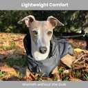 Self-Heating Thermal Insulated Dog Coat - Waterproof Winter Jacket for Dogs - Lightweight Non-Bulky Fit, Easy On/Off Clip, Hair-Free Lining (M)