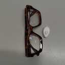 livho Oversized Eyewear Frame for Woman and Men - Rectangle Fashion Glasses for Computer, Chic Preppy Frame (*Coco Tortoise)