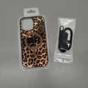 Brown Leopard Print Phone Case for iPhone 16 Pro Max ( 6.9inch ) - Compatible with MagSafe - 10ft Drop Tested, Soft Cheetah Protective Phone Case Cover with Wrist Lanyard Strap for Girls Women