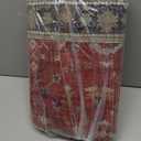 2x3 Entryway Rug, Red Small Boho Washable Rug, Modern Soft Christmas Non-Slip Area Rug, Low Pile Carpet for Entryway Kitchen Bathroom Front Doormat Indoor Entrance Throw Rugs, Red/Gold