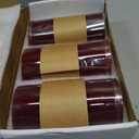 3x6 Inch Red Pillar Candles Set of 3 - Decorative Unscented Pillar Candle, Long Burning Dripless Candles, Smokeless Large Pillar Candles for Wedding, Dinner and Home Decor