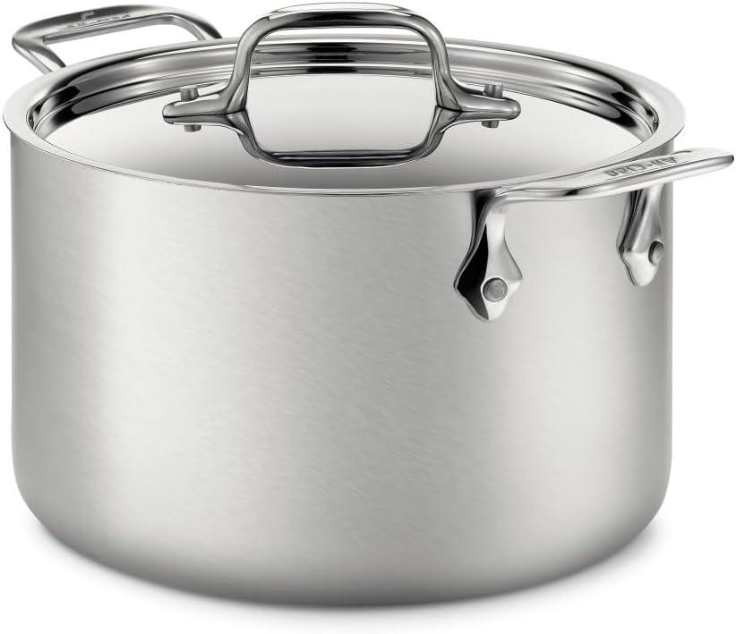 All-Clad D5® Stainless Steel 4 Qt Soup Pot with Lid, Made in the USA