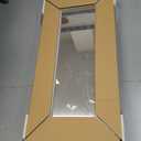 Bathroom Medicine Cabinet with Beveled Edge Mirrored Door 16 x 36 inch, Recessed or Surface Mount, with Adjustable Glass Shelves (Matt White)