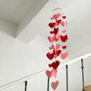 Valentine's Day Decor Love Wind Chimes Decorations Paper Heart Chandeller Ideas