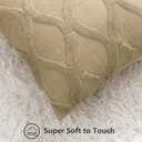 decorUhome Summer Throw Pillow Covers 18x18 Inch Set of 2, Soft Plush Faux Fur Wool Khaki Accent Couch Pillow Covers for Modern Farmhouse Bed Sofa Living Room