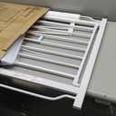 Baby Gate No Drilling, 29"-40" Auto Close Dog Gate Indoor for Doorways & Stairs, Pressure Mounted Adjustable Pet Gate, Easy Walk Through Child Gate for Children & Pets Stroller Friendly, White (29-40"Wide, 28"Tall)