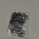 40 Pack Curtain Rings with Clips, Drapery Clips with Rings, Drapes Rings 1.26 in Interior Diameter, Fits up to 1 in Curtain Rod, Black