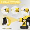 Paint Sprayer for House Painting, Paint Sprayer with 1250W Powerful Copper Motor, 1400ml (47oz) Container, 5 Brass Nozzles & LED Light, Easy to Clean for House, Fence, Furniture, DIY, Garden, Wallsr