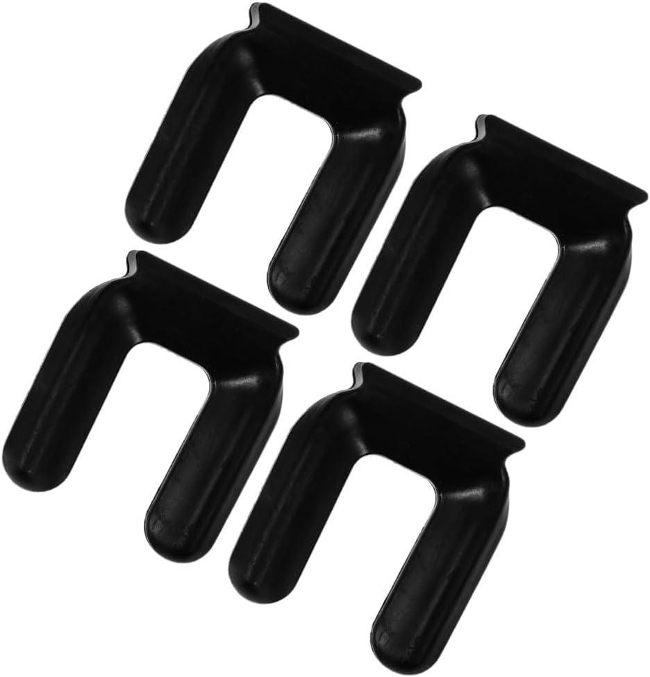 DOITOOL Wheel Pad 4-Pack Non-Slip Furniture Wheel Stoppers for Chairs Refrigerator Freezer Secure Slot Stopper for Home Office Use 3.22X2.55X0.78In (8.20X6.50X2.00CM)