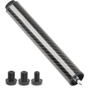 Pool Cue Extension with 3 Bumpers Carbon Fiber Billiard Cue Extender Pool Cue Accessories