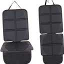 GLEAVI Auto Car Seat Protector Mat for Durable Washable with Storage Pockets for Seating Vehicles