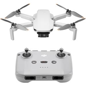 DJI Mini 4K, Drone with 4K UHD Camera for Adults, Under 249 g, 3-Axis Gimbal Stabilization, 10km Video Transmission, Auto Return, Wind Resistance, 1 Battery for 31-Min Max Flight Time, Intelligent