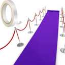 Shappy Purple Carpet Runner Rug for Party 55gsm Thickness with Carpet Tape Hallway Rug for Graduate Wedding Party Dance Floor Outdoor Accessories(2.6 x 16.4 Feet)