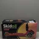 SKIDEE Kick Scooters for Kids Ages 3-5, Adjustable Height Foldable Scooter with Removable Seat, 3 LED Light Wheels, Rear Brake, Wide Standing Board, Suitable Up to 12 Year Old Boys/Girls (Red)