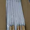 36 Pcs Wedding Stick Umbrellas Bulk, 41 Inch Large Canopy Umbrellas with Wooden Handle Windproof Rainproof for Outdoor Wedding Party Decor Bride Shower Photo Props