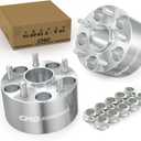 75mm (3 Inch) Hubcentric Wheel Spacers 5x4.5 Compatible for Ford Explorer Mustang Edge Ranger Crown Victoria, for Aviator Town Car, for B2500 B3000 B4000 Pick up (2pcs 70.3mm 1/2-20 Threads) (Silver)