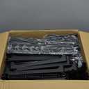 Kottwca 4 Row 10 Tier Large Shoe Rack Organizer for Closet Entryway, 72-80 Pair Shoe Boot Storage Rack, Metal Shoe Shelf Big Vertical Stackable Shoe Stand for Bedroom Corner