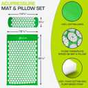ProsourceFit Acupressure Mat and Pillow Set for Back/Neck Pain Relief and Muscle Relaxation