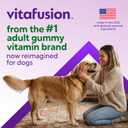 VitaFusion for Dogs Skin & Coat Supplement, Omega 3 Salmon Oil & Vitamin E Supports Healthy Skin, Shiny Coat & Moisture Balance, Vet Formulated 120 Chews, BB Date: 12/2027