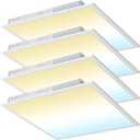 2x2 LED Flat Panel Light, Wattage and CCT Adjustable, 4 Pack