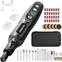 Mini Cordless Rotary Tool Kit, 5-speed Multi-purpose Engraving Tool, with LED Light, 67 Accessories, Engraving, Sanding, Grinding, Polishing, Carving, Etching, DIY Crafts