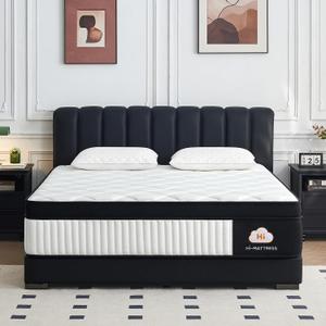 Twin Size Mattresses 12 Inch, Medium Firm Twin Hybrid Mattress Memory Foam, Zoned Pocket Springs for Enhanced Lumbar Support and Pressure Relief, CertiPUR-US