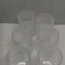 Consou Large Glasses Set of 6, 15 oz Hobnail Glassware Thick Glass Heavy Base