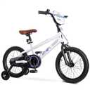 KRIDDO 16 Inch Kids Bike for Ages 3–8, Boys and Girls Bicycle with Removable Training Wheels, Bicycle for Kids with Hand Brake & Coaster Brake, Adjustable Height, DIY Name Plate, 16 Inch White
