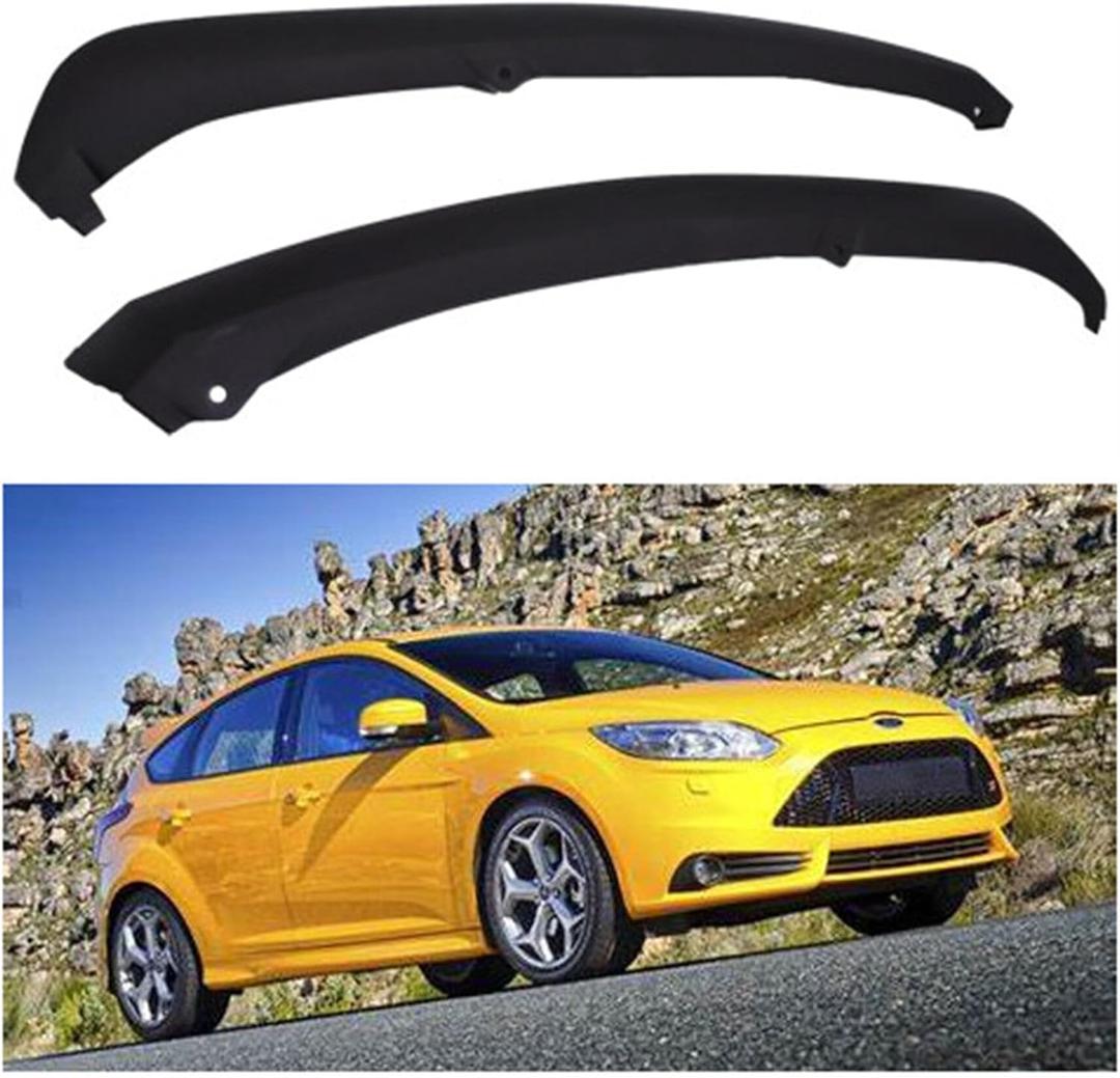 munirater Front Bumper Spoiler Lip Air Chin Splitter Replacement for Focus Sedan/Hatchback 2012 2013 2014 Bumper Valance Deflector Panel Air Dam Left + Right FO1095244C