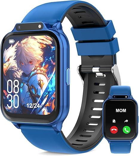 Smart Watch for Kids 1.85" with Fitness Tracker, Sleep Monitor, 22/100+ Sport Modes, DIY Dial, IP68 Waterproof, Step Counter, Heart Rate, Camera, with/Without APP, Gift for 312 Years Old Boys Girls
