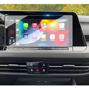TTCR-II Compatible With 2022-2024 Volkswagen Golf GTI and R 10 Inch Screen Protector, Tempered Glass Touchscreen Protector for VW Golf GTI Autobahn SE and R 4motion (10 Inches)