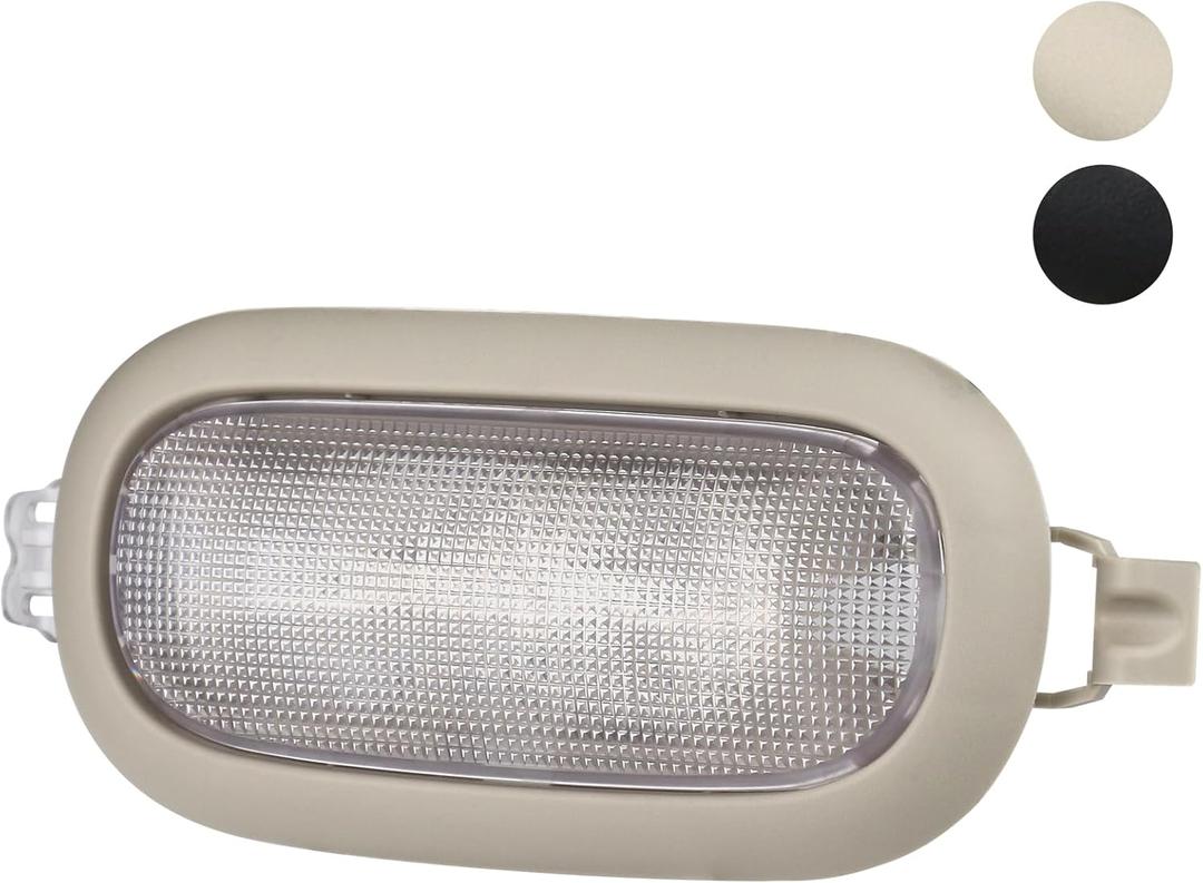TQPONLY Car Roof Light Interior Dome Lamp Assembly | Compatible with Dodge Ram Chrysler Jeep Accessories Parts | Replaces 5JG55BD1AD Inside Overhead Console Reading Light (Medium Slate Gray)