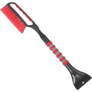 Snow Brush and Ice Scraper for Car Windshield,26.4" Window Scraper Deicer for Car SUV and Truck,Ice Scrapers and Brushes 2 in 1,Winter Car Automotive Exterior Accessories(1Pack Red)