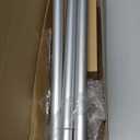 Curtain Rod 32 to 58 Inches (2.6-4.8ft), USFOOK 7/8 inch Telescoping Splicing Curtain rods for Windows 20 to 54 inches, Silver Decorative Drapery Rods for Home with Translucent Finials