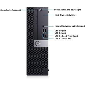 Dell OptiPlex 7070 SFF Desktop Computer PC, Intel 8 Core i7-9700 3.0GHz up to 4.70GHz,32GB DDR4 Ram New 1TB NVMe M.2 SSD,AX210 Built-in WiFi 6E,Windows 11 Pro