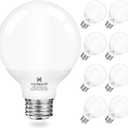 hansang Vanity Light Bulb 5000K Daylight 8 Pack G25 LED Globe Light Bulb for Bathroom Vanity Mirror Decorative,E26 Medium Base, 5W 60W Incandescent Equivalent,500LM,Non-dimmable